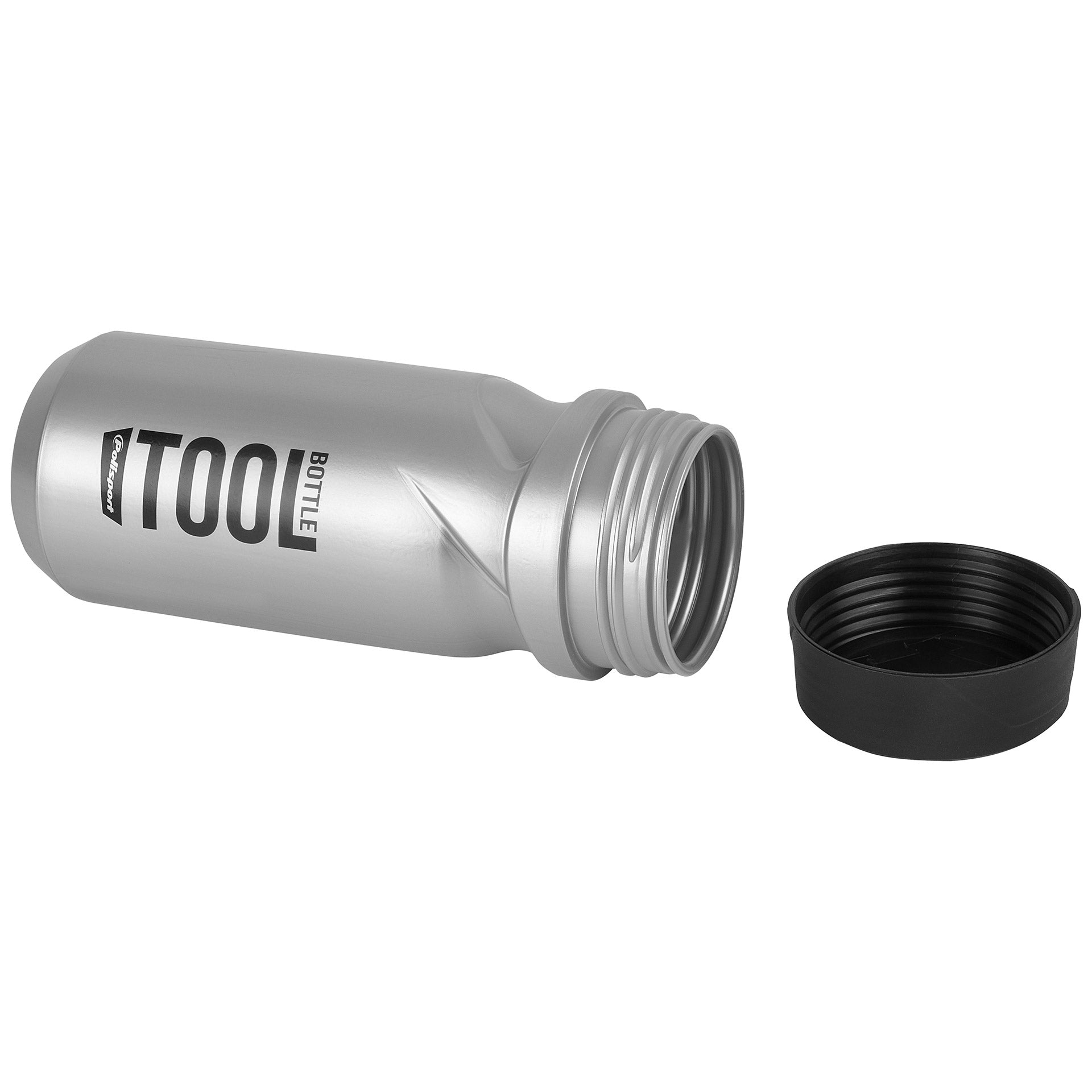 Polisport Werkzeugflasche 600 ml, silber mit schwarzem Aufdruck