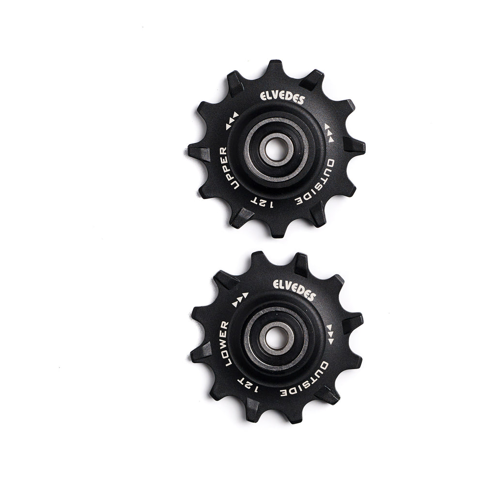 Elvedes derailleurwieltjes RVS 12T 11V sealed narrow wide