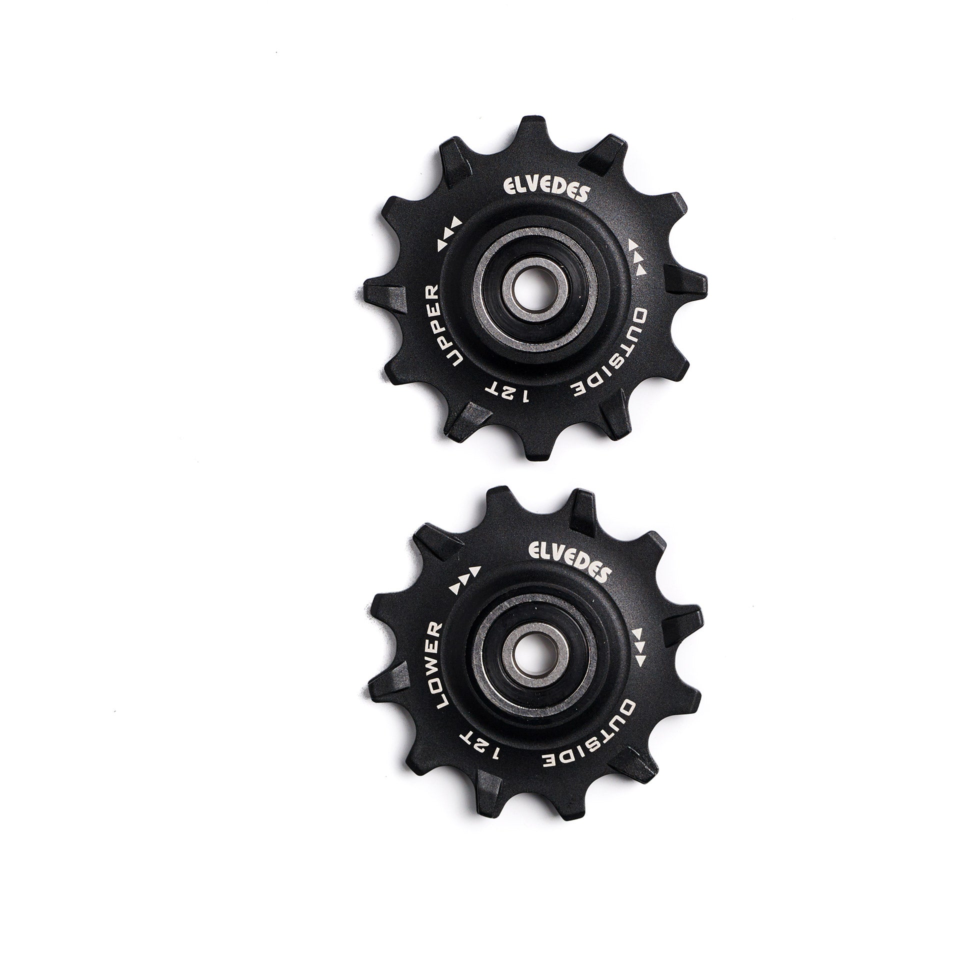 Elvedes derailleurwieltjes RVS 12T 11V sealed narrow wide