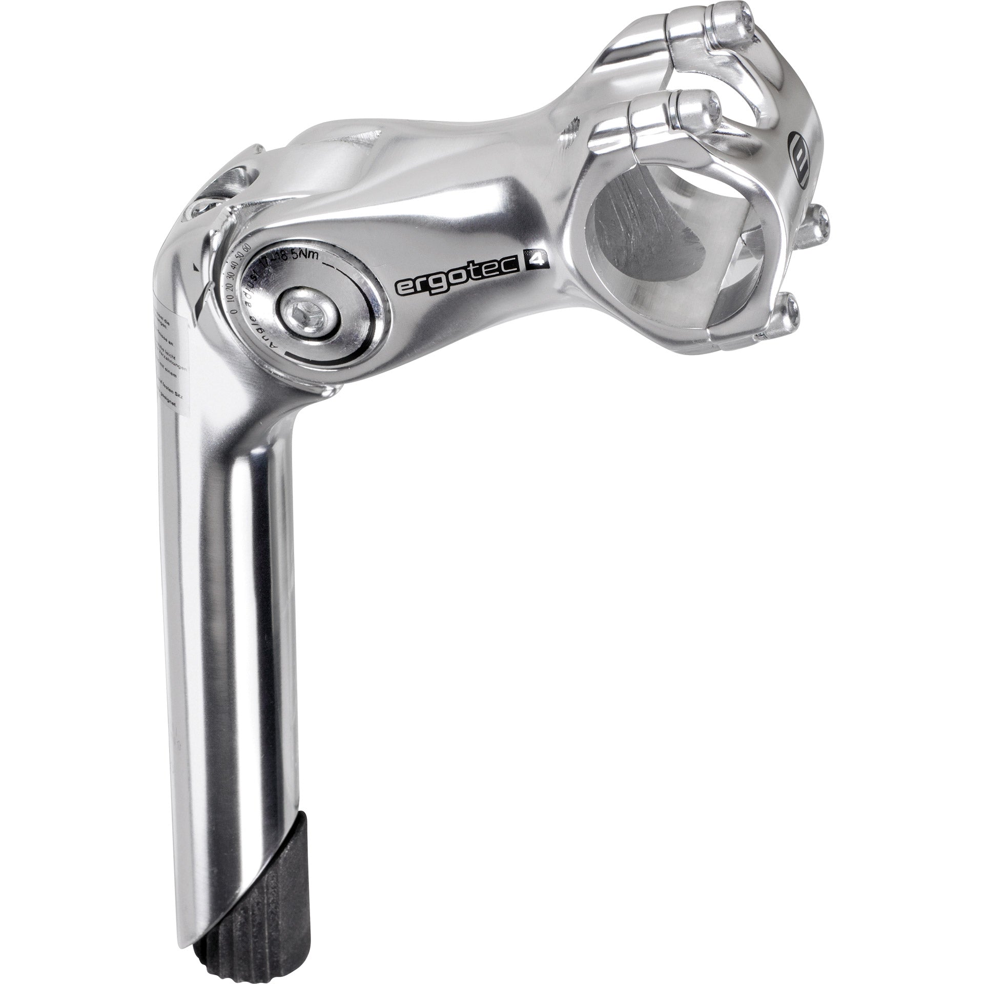Ergotec Stem Octopus 2 Tube 25.4 31.8 180 90 Silber