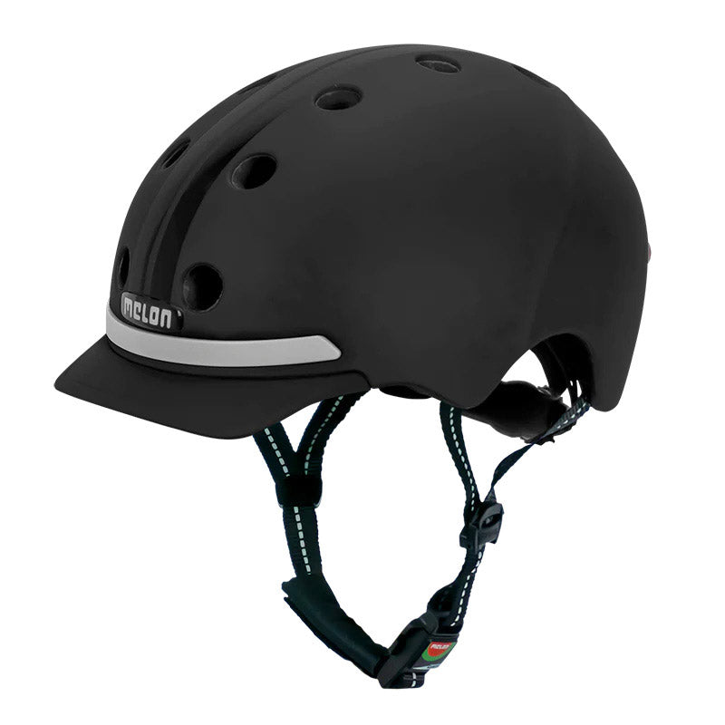 Melonenhelm mit Beleuchtung E-Serie Black Ice ML