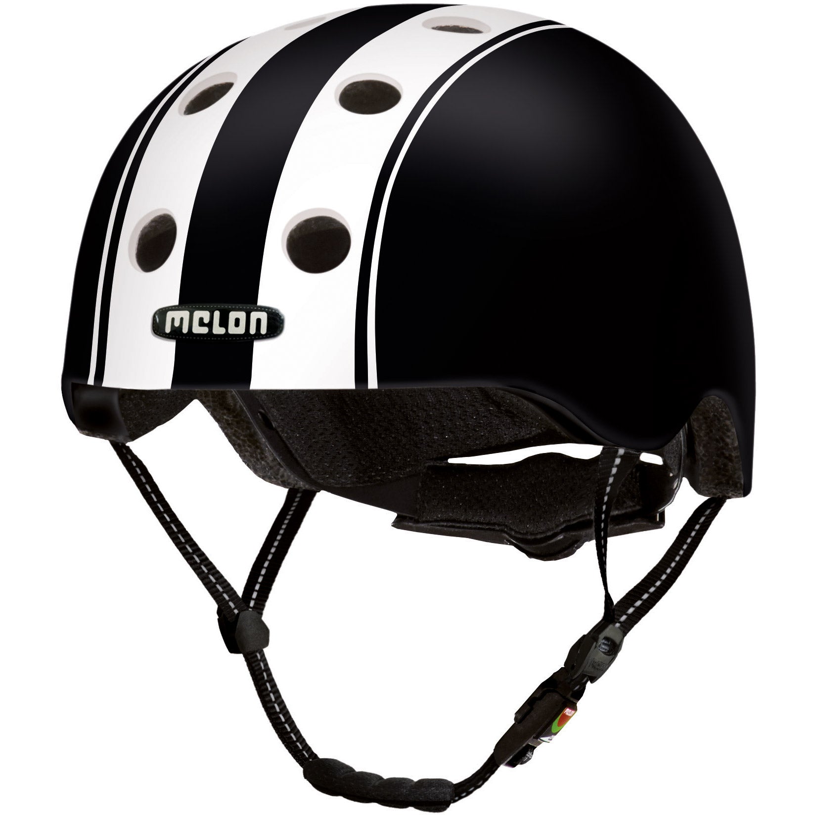 Melon Helm Urban Active Double White Black ML