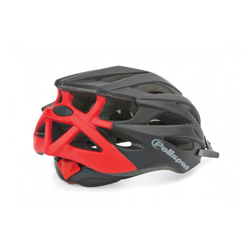 Polisport twig fietshelm m 55-58cm zwart mat rood