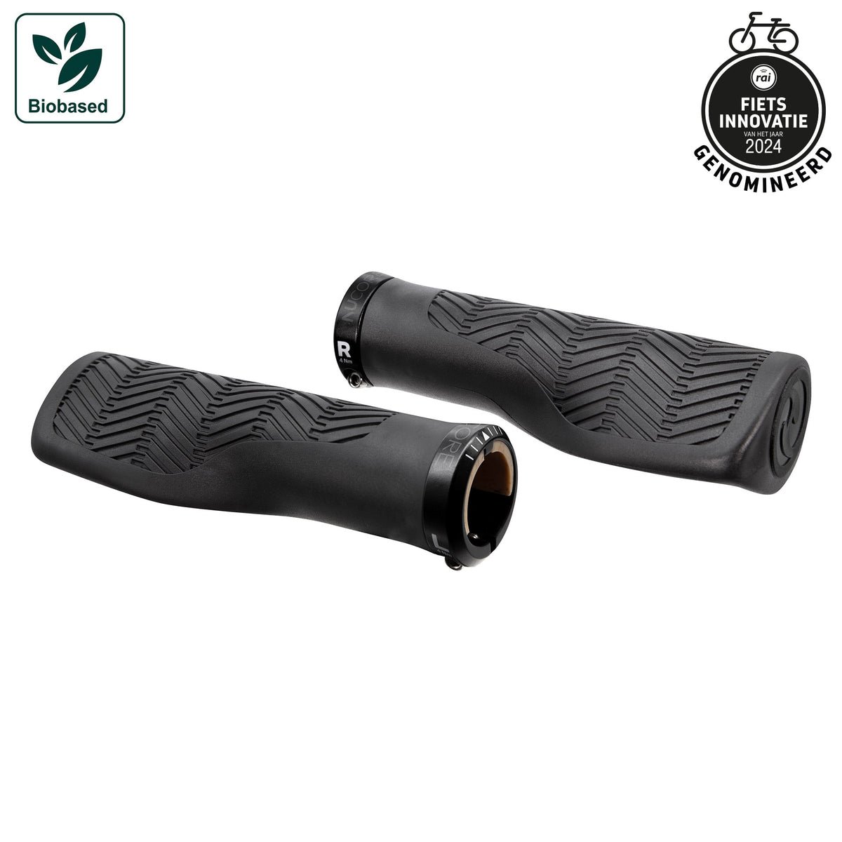 Herrmans handvatten nucore grip tour wave 130mm zwart