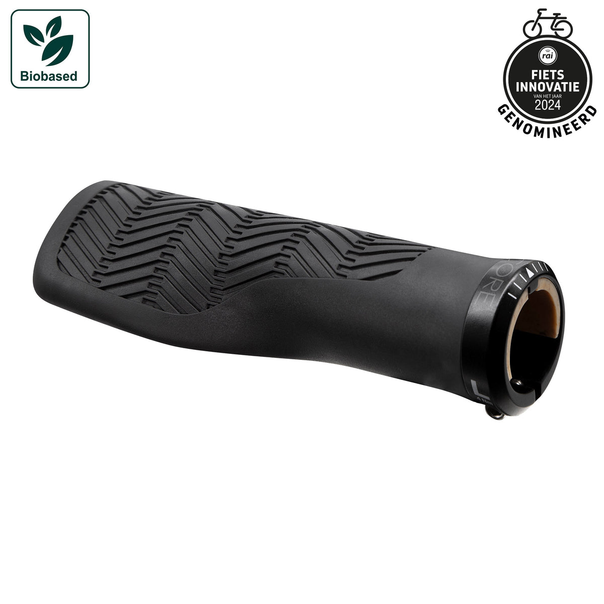 Herrmans handvatten nucore grip tour wave 130mm zwart