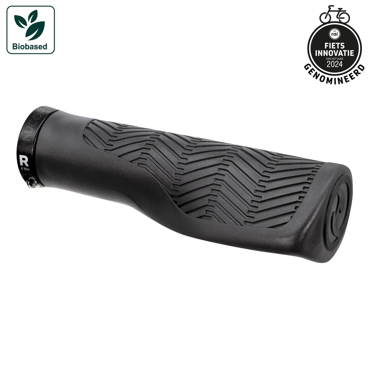 Herrmans handvatten nucore grip tour wave 130mm zwart