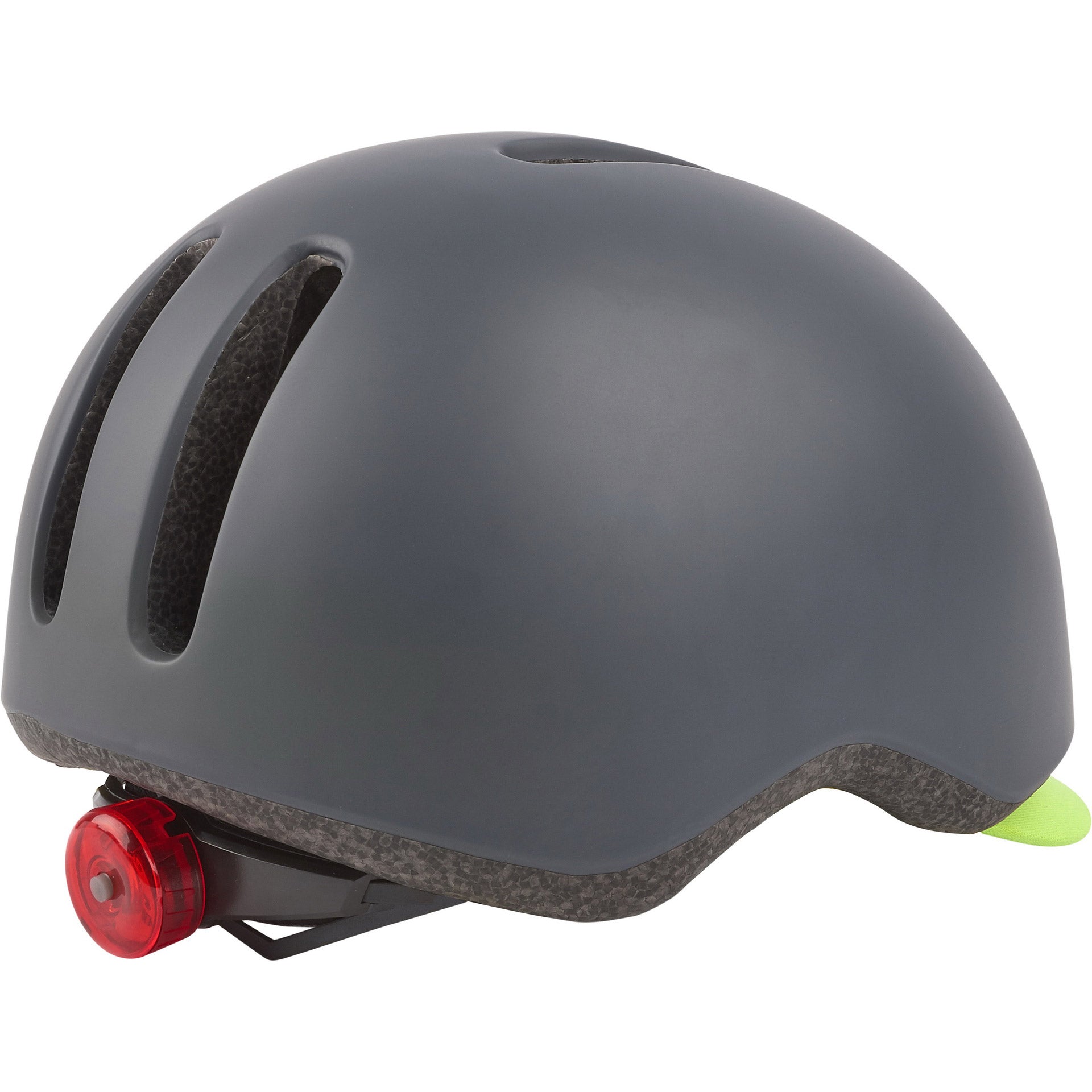 Polisport Commuter L (58-61 cm) Fahrradhelm – Matt Dunkelgrau/Fluoreszierendes Gelb