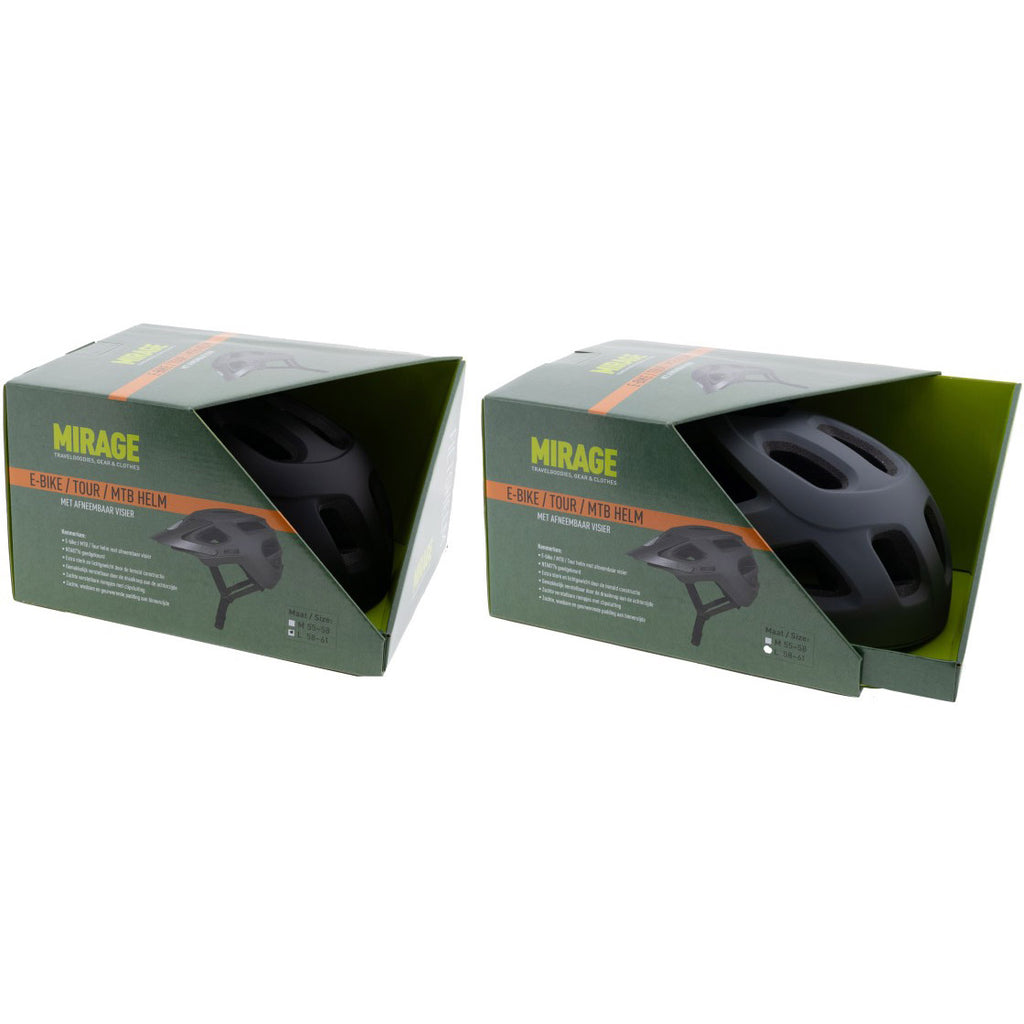 Buzaglo mirage urban helm e-bike led 55-58cm mat blauw