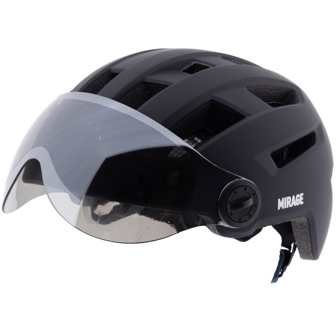 Mirage Urban-Helm Speed ​​Pedelec LED 55-58 cm matt schwarz