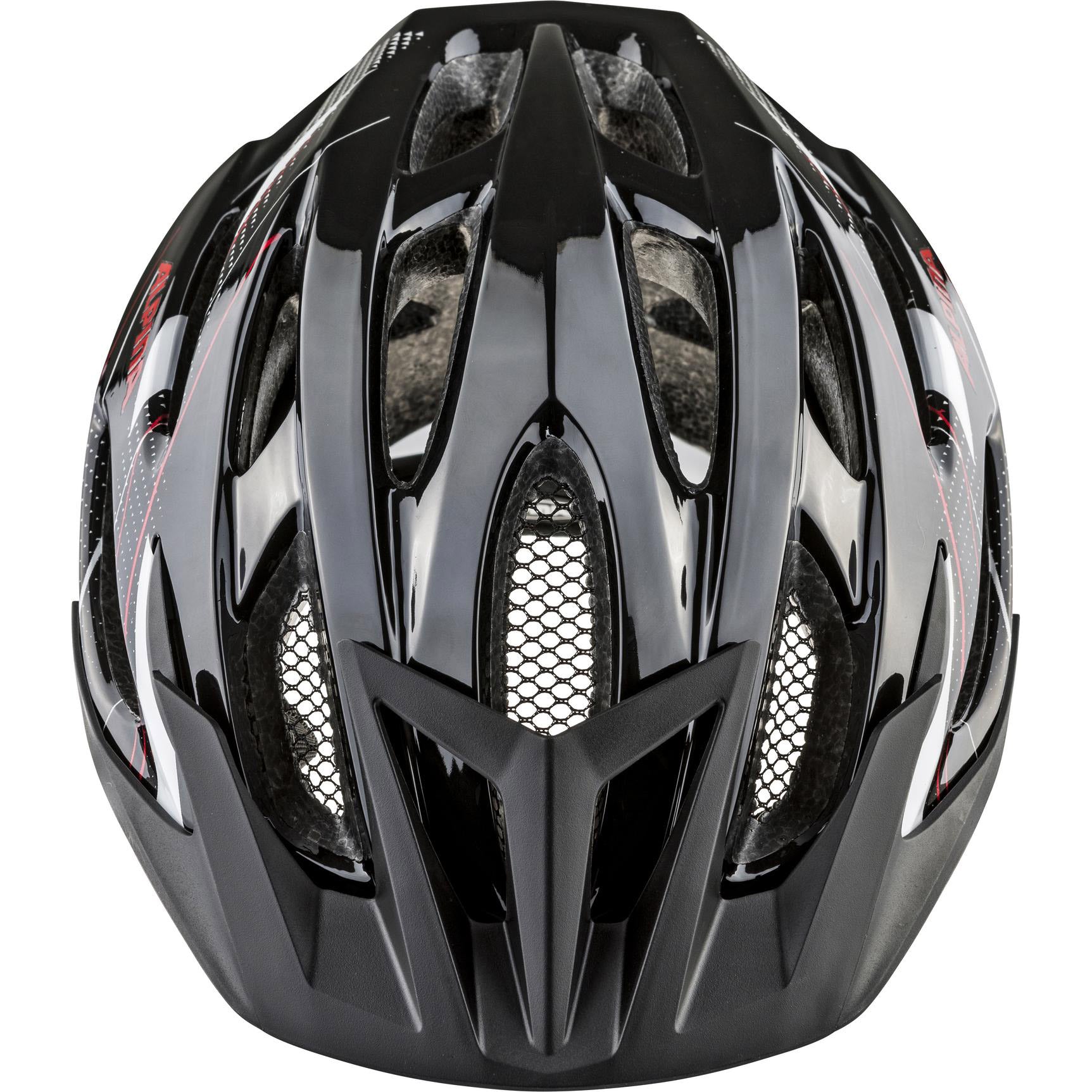 Alpina sports mtb helm mtb17 54-58 glans zwart wit rood