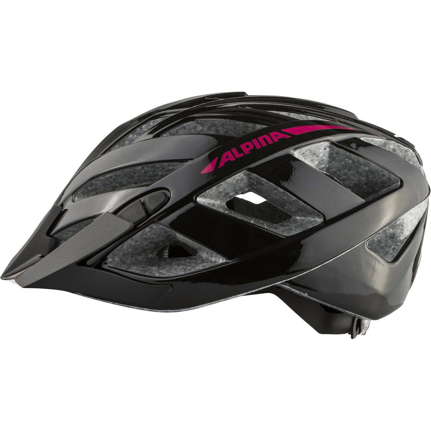 Alpina Sports Tour Helm Panorama 2.0 56-59 glänzend schwarz pink