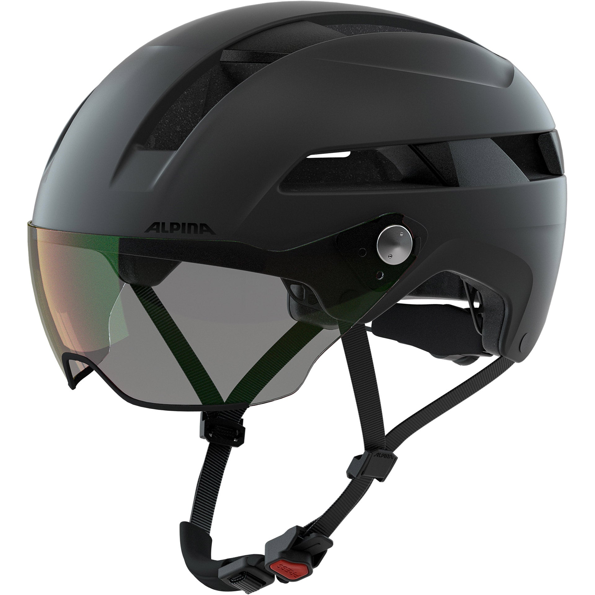 Alpina Sports Urbanhelm Soho Visor V 52-56, matt schwarz