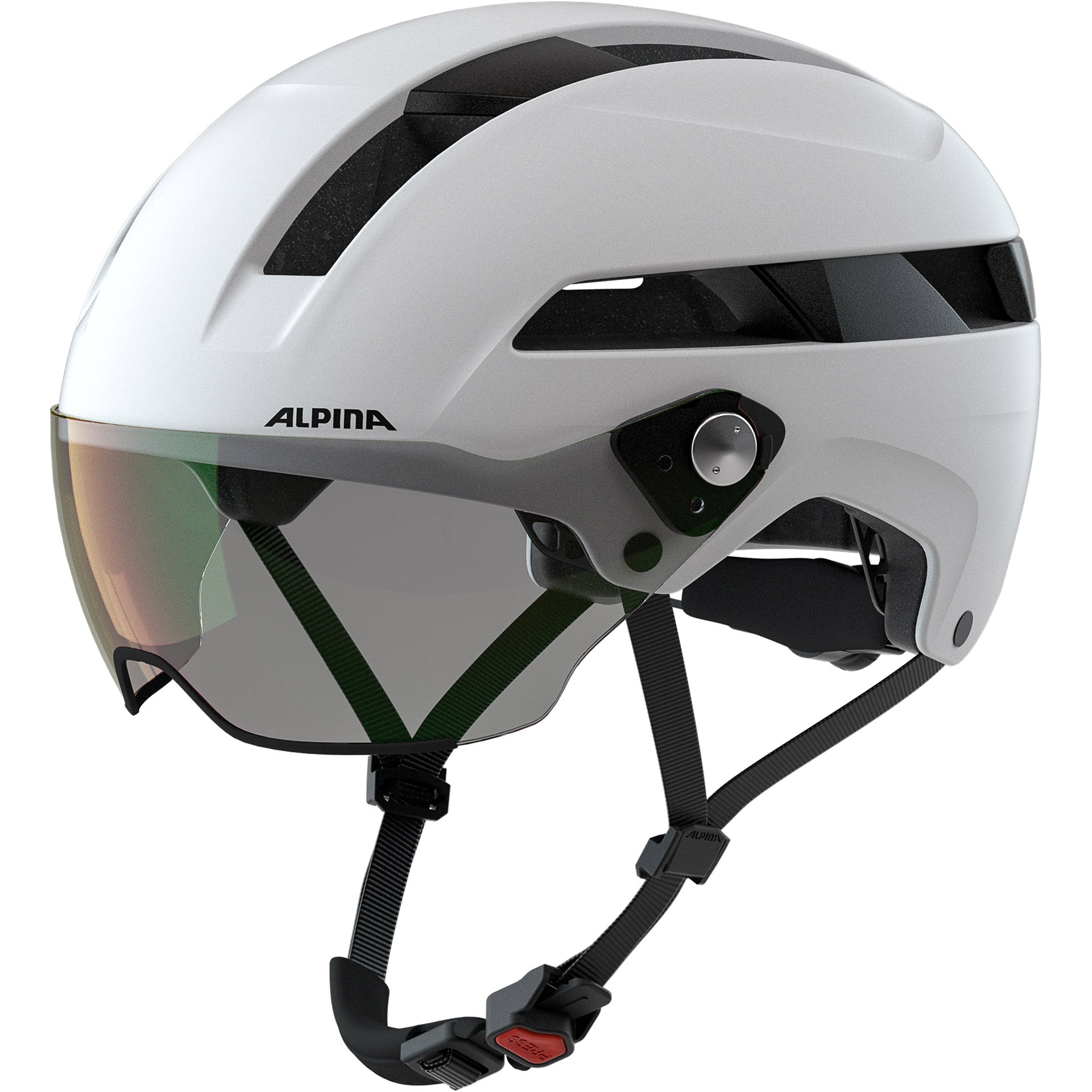 Alpina sports urban helm soho visor v 52-56 mat wit