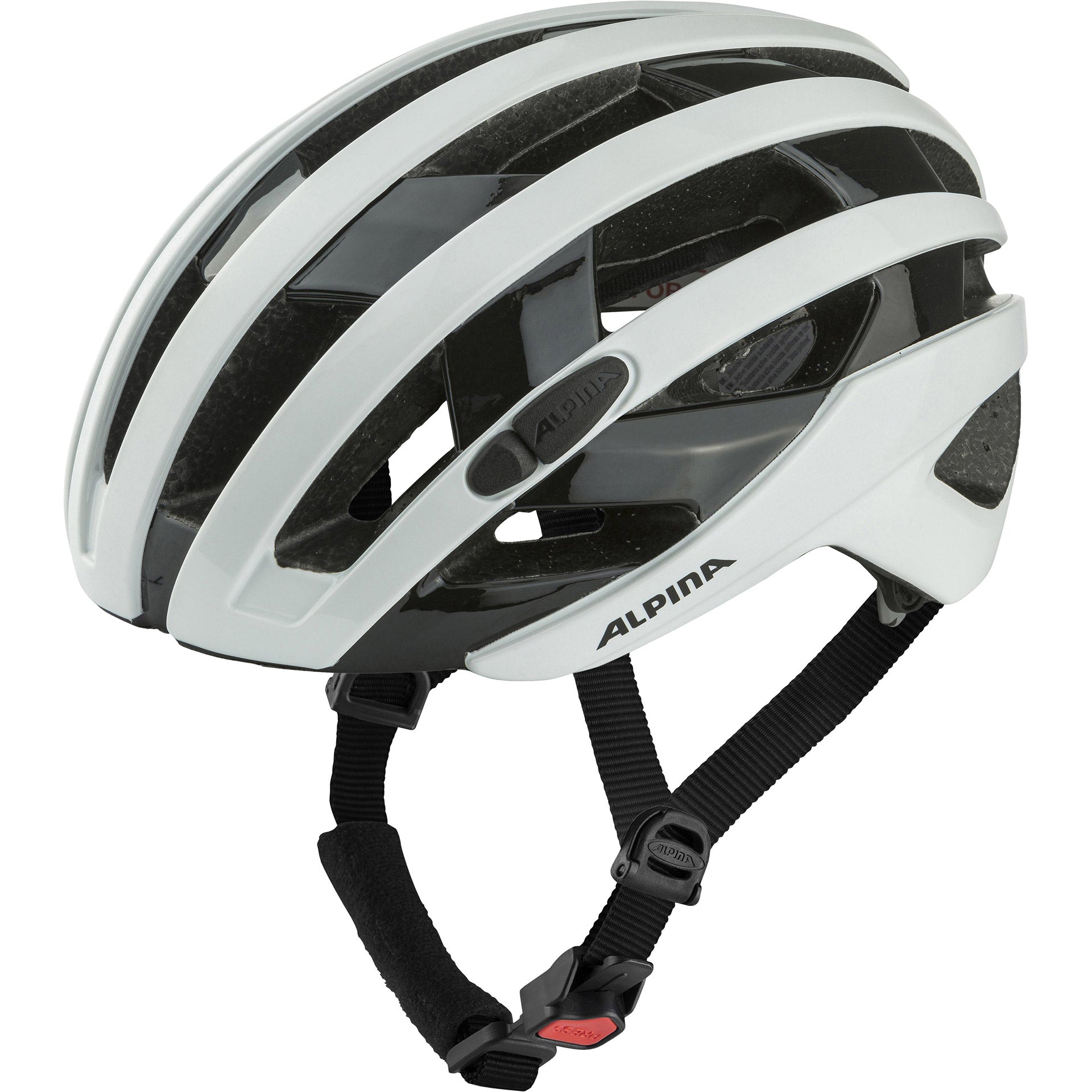 Alpina Sports Rennhelm Ravel 55-59, glänzend weiß
