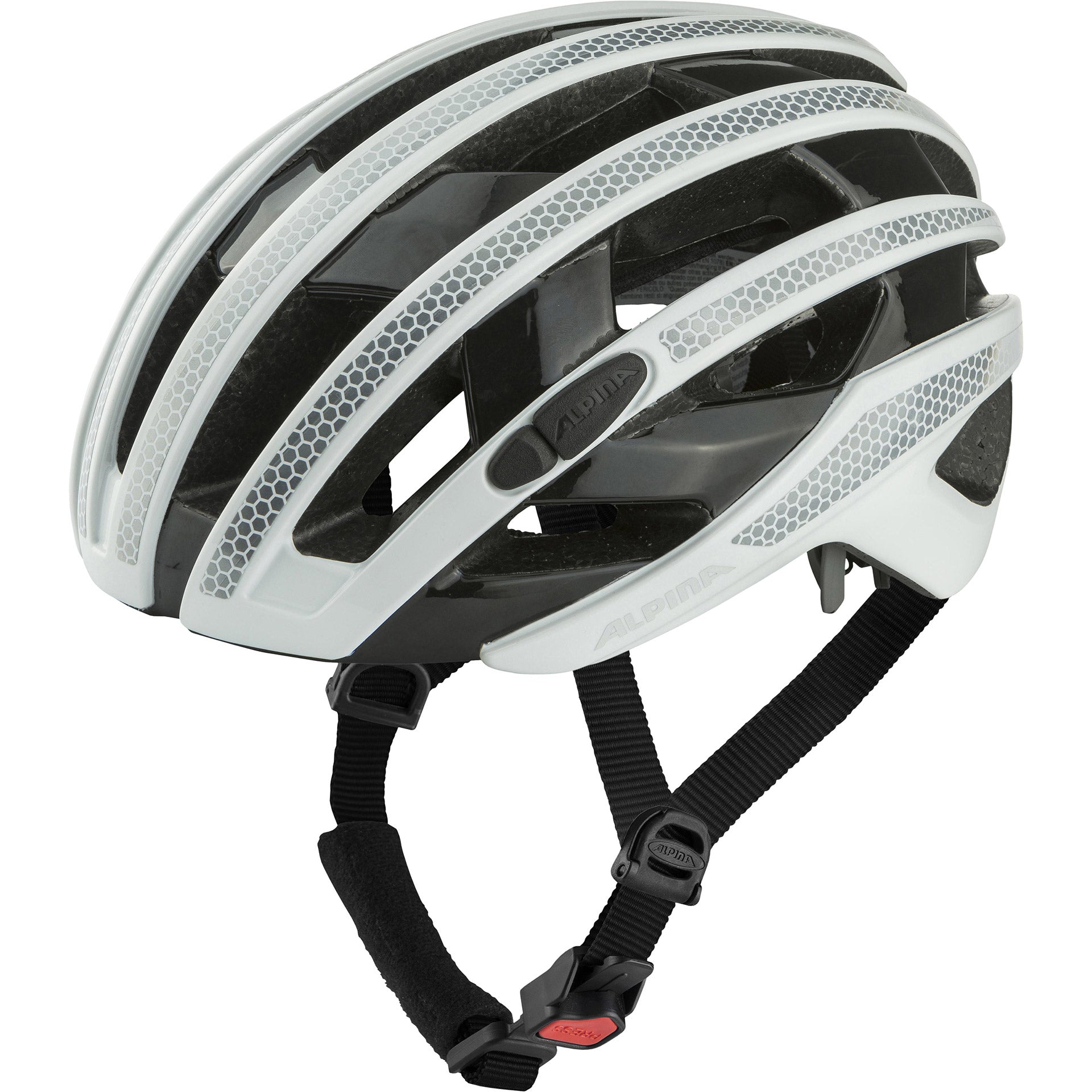 Alpina Sports Rennhelm Ravel Reflective 55-59 glänzend weiß