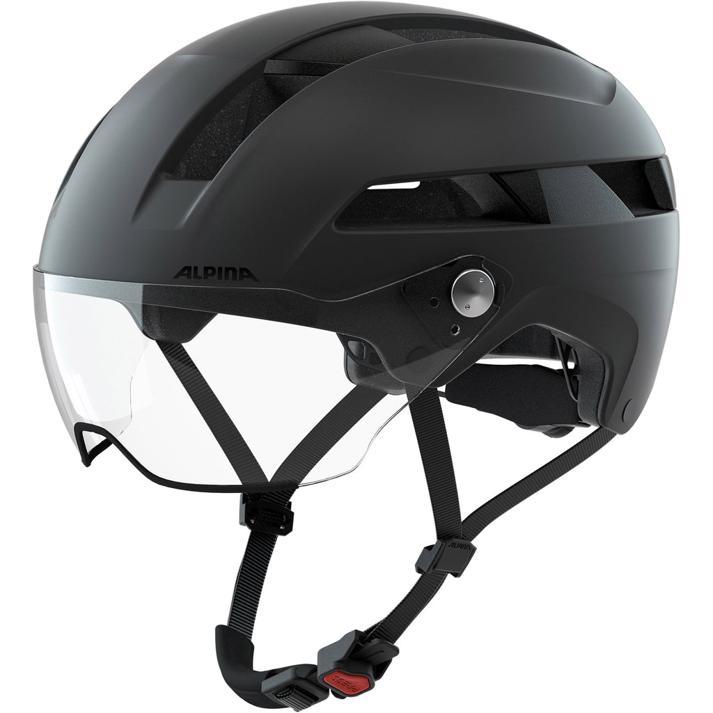 Alpina Soho Visor Fahrradhelm mattschwarz 55-59 cm