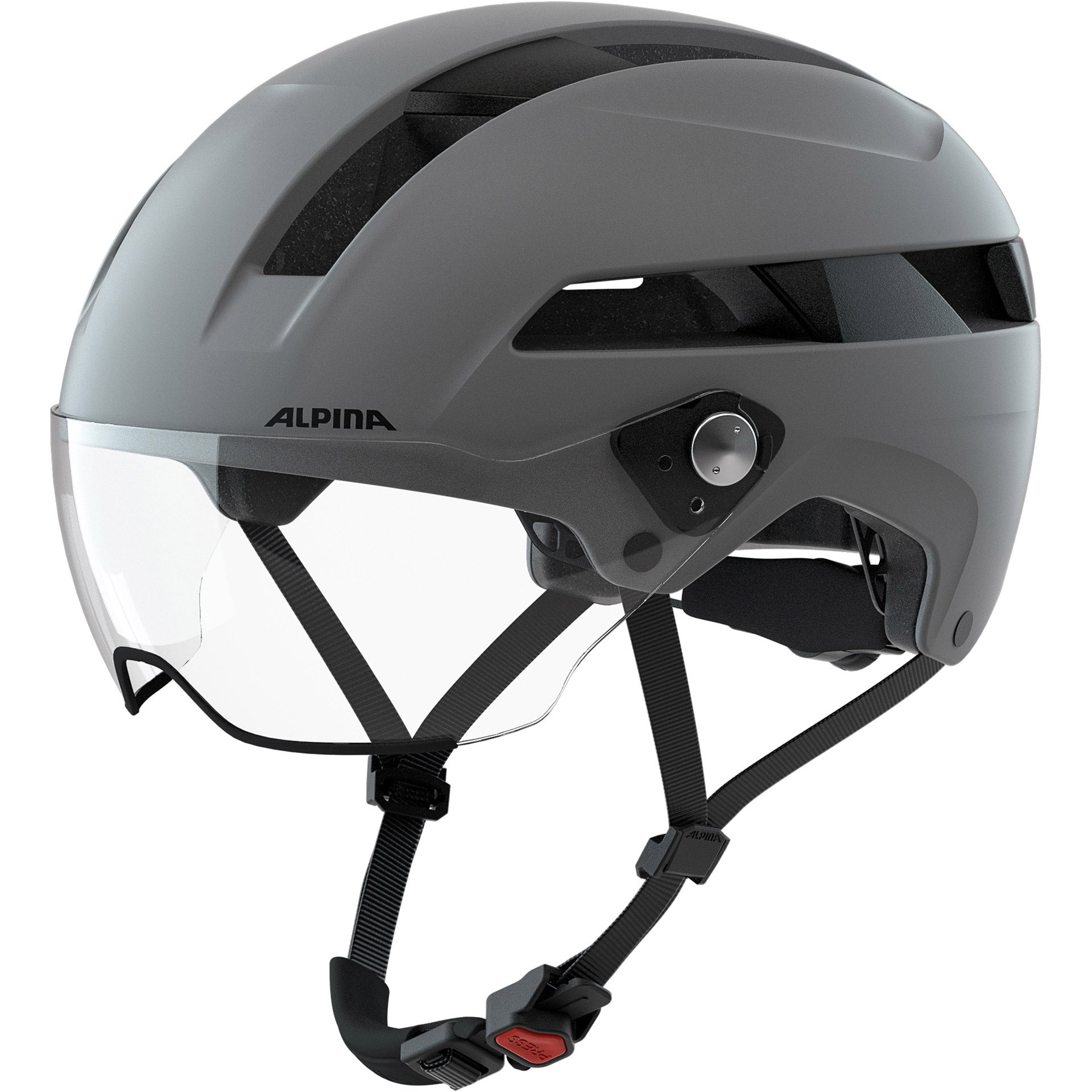 Alpina Sports Urbanhelm Soho Visier 51-56 mattgrau