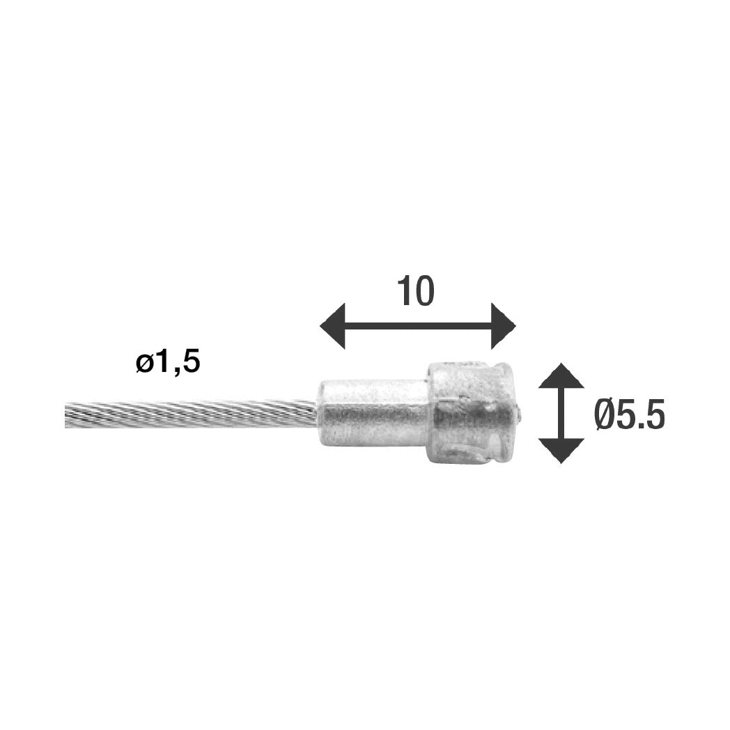Elvedes Bremsinnenzug 2250 mm Edelstahl V-Nippel