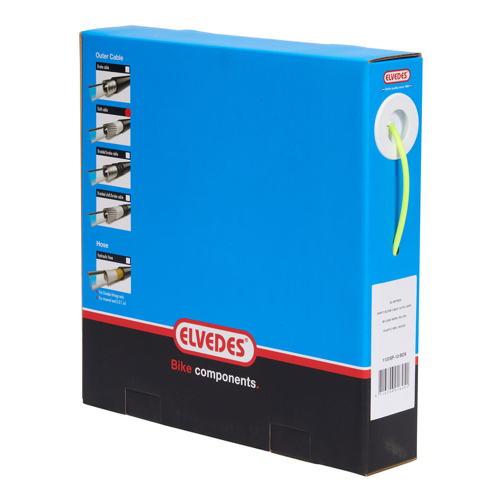 Elvedes Schalter außen 4,2 mm neongelb (30 m) 1120SP-12-BOX