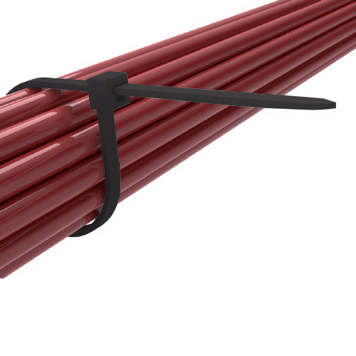 Kabelbinder 20,3 cm x 7,6 mm schwarz (100 Stück)