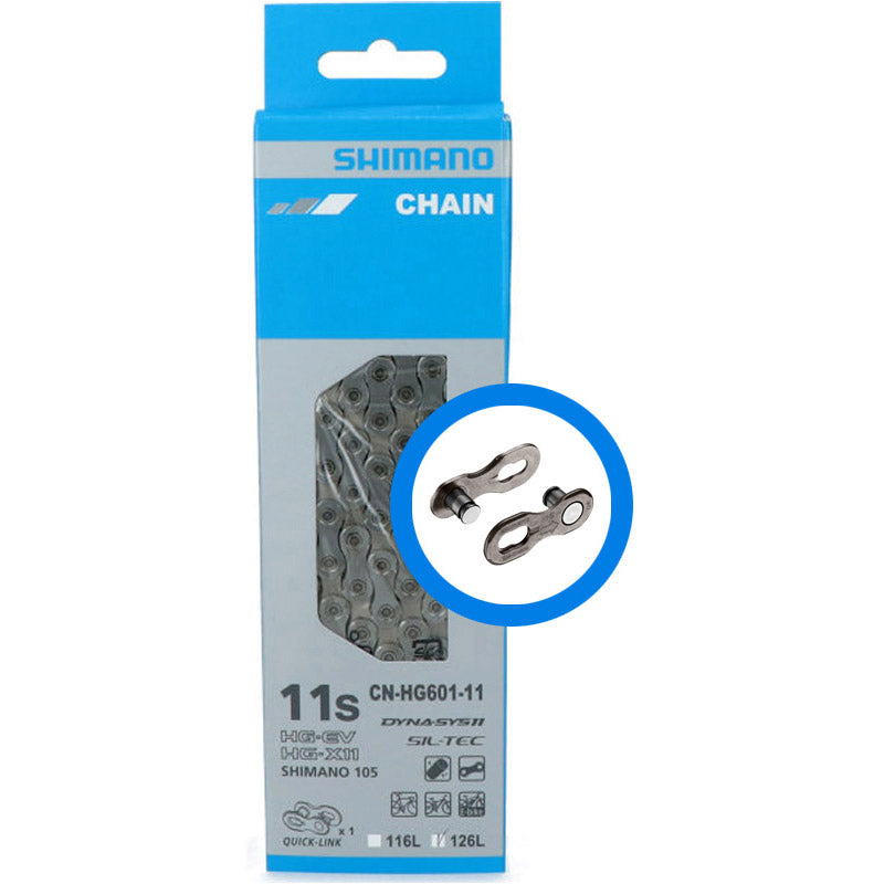 Shimano Kette 126 105 11S CN-HG601-11 mit QuickLink