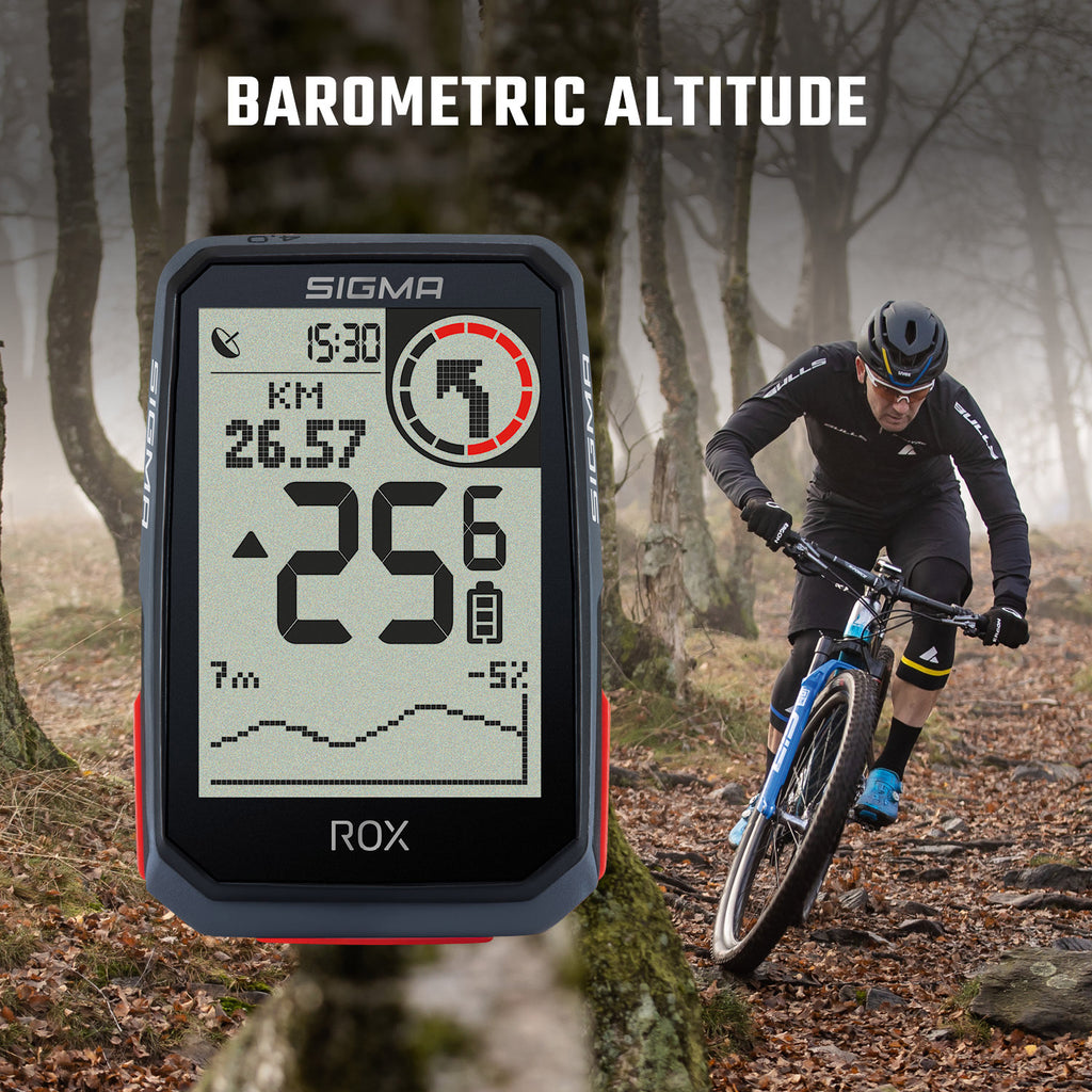 Sigma Rox 4.0 GPS HR CAD Top-Mount-Fahrradcomputer-Set schwarz