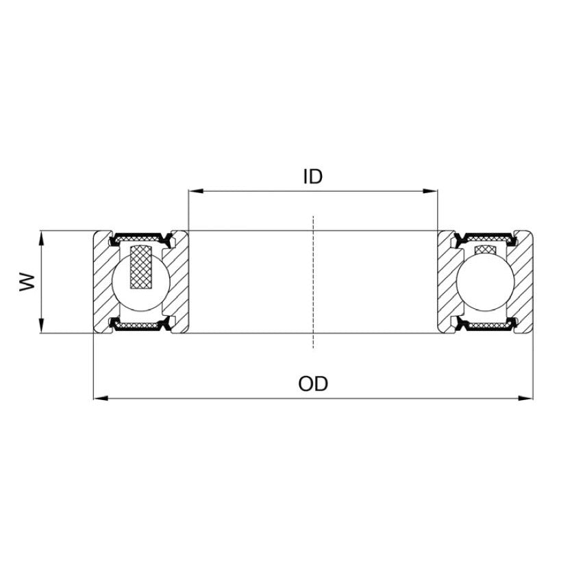 Union kogellager ball bearing cb-317 8x16x5