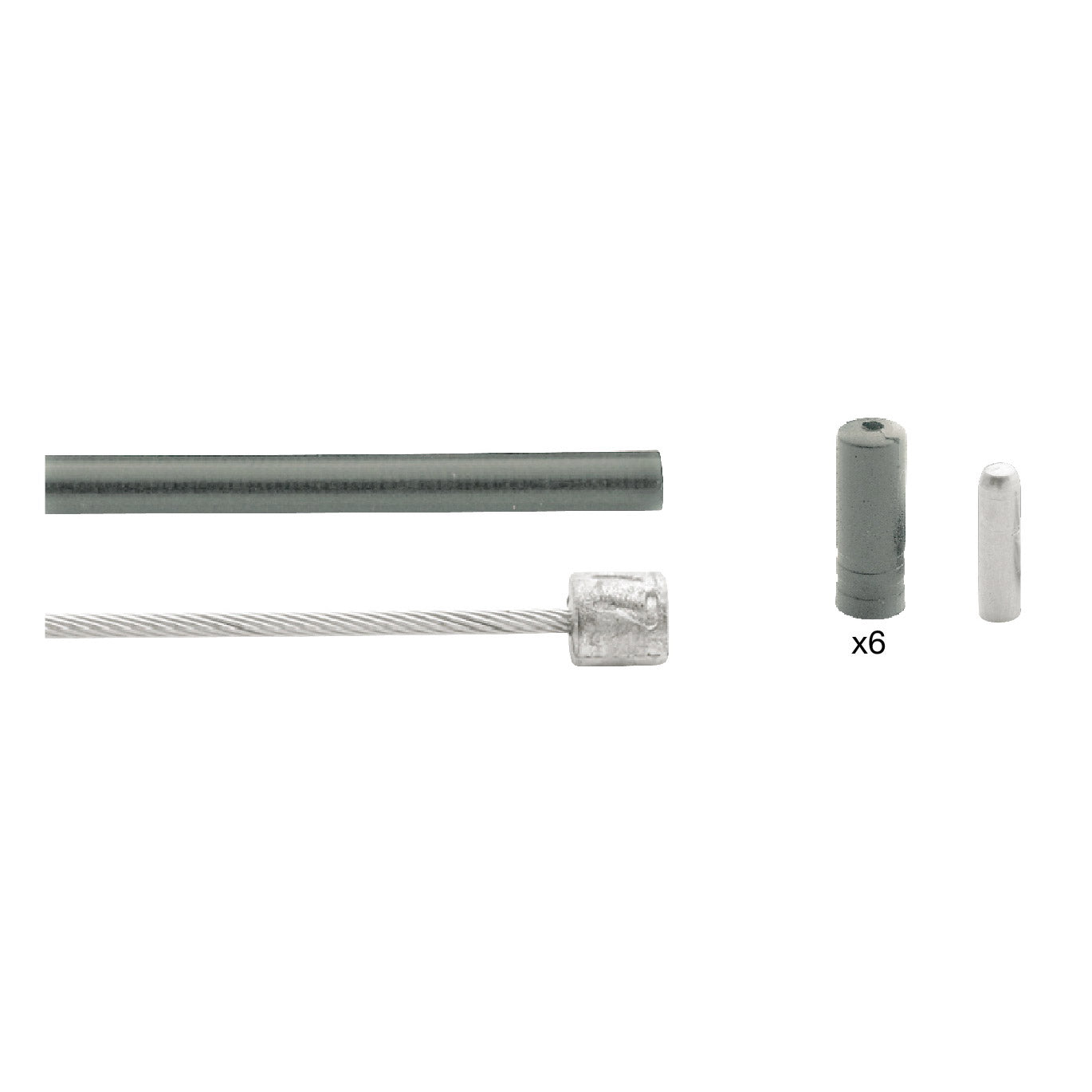 Versnellingskabelset 3-speed Elvedes Nexus 1700 2250 mm RVS - zilver (op kaart)