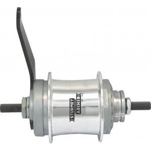 Sturmeyarcher achternaaf 116 mm vaste as 160 mm terugtraprem 32gts sturmey archer s2c 2s kick shift zilver city