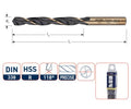 Rotec spiraalboor hss precise 12.0mm