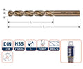 Rotec spiraalboor din338 co 3.4mm