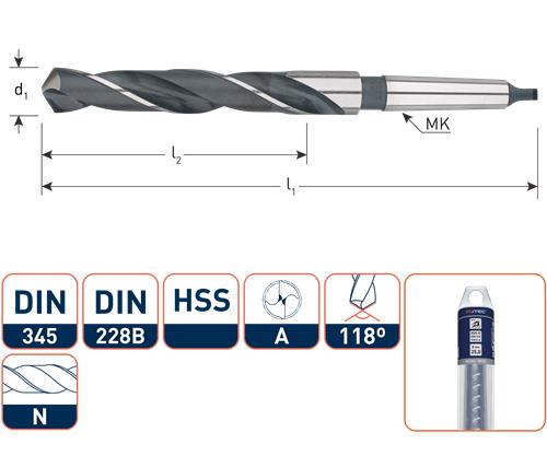 Rotec mc boor din345 31.0mm