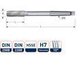 Rotec machineruimer mc h7 16mm spir.