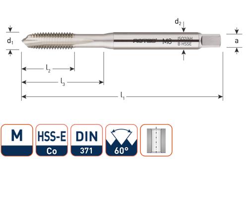 Rotec machinetap din376 m3