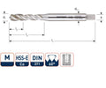 Rotec machinetap din376 m22 blind
