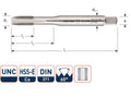 Rotec machinetap 5 8 unc din376