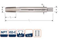 Rotec machinetap din374 1 2 npt