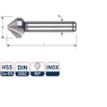 Rotec verzinkfrees 90gr. inox 25.0mm