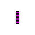 Rrp proguard cable tie - front - sticker - mini - magenta