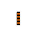Rrp proguard cable tie - front - sticker - mini - orange