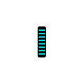 Rrp proguard cable tie - front - sticker - standard - turquoise