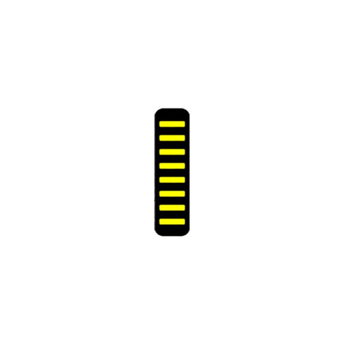 Rrp proguard cable tie - front - sticker - mini - yellow