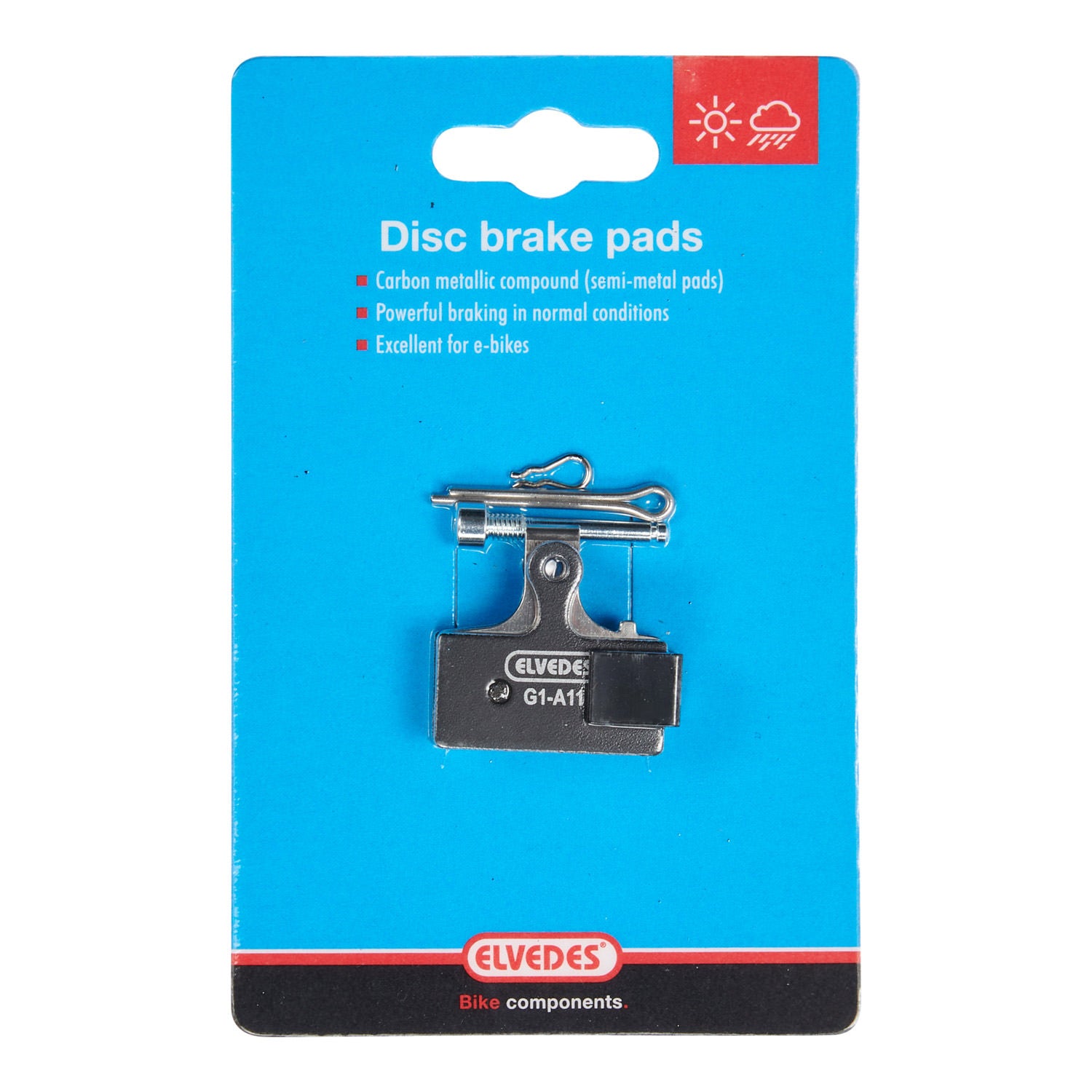 Schijfremblokset Elvedes metalic carbon Shimano diversen (1 paar)