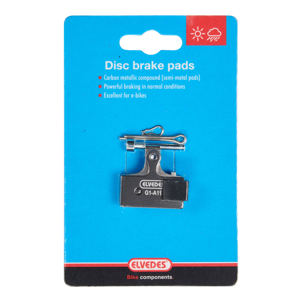 Schijfremblokset Elvedes metalic carbon Shimano diversen (1 paar)