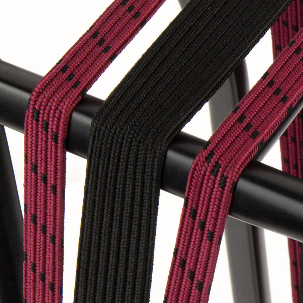 Widek Triobinder Öse mit Haken 24+2x12mm schwarz bordeaux