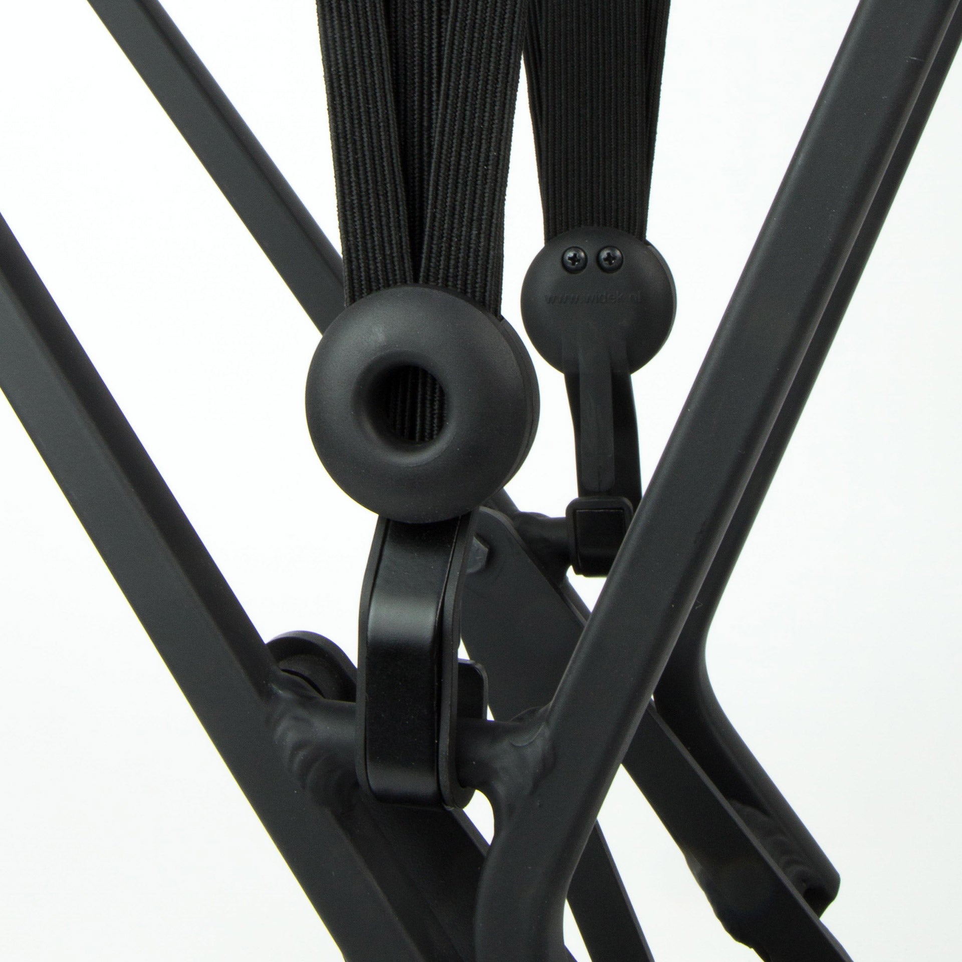 Widek triobinder eye met haak 24+2x12mm zwart steengrijs
