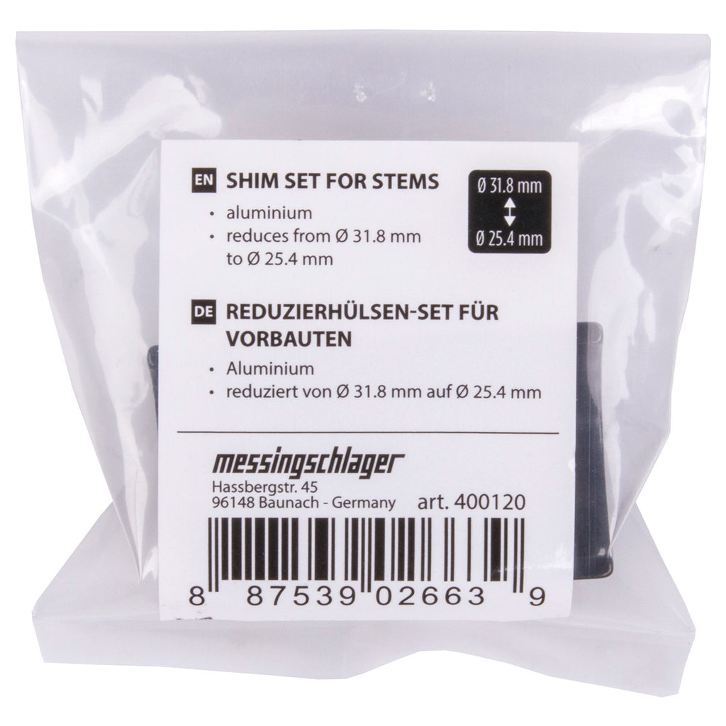 M-Wave-Füllset für Lenker 25,4 mm bis 31,8 mm, schwarz