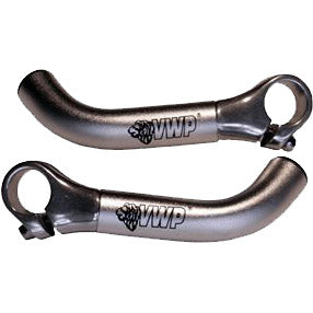 VWP Lenkerendkappen 08 gebogen Aluminium silber