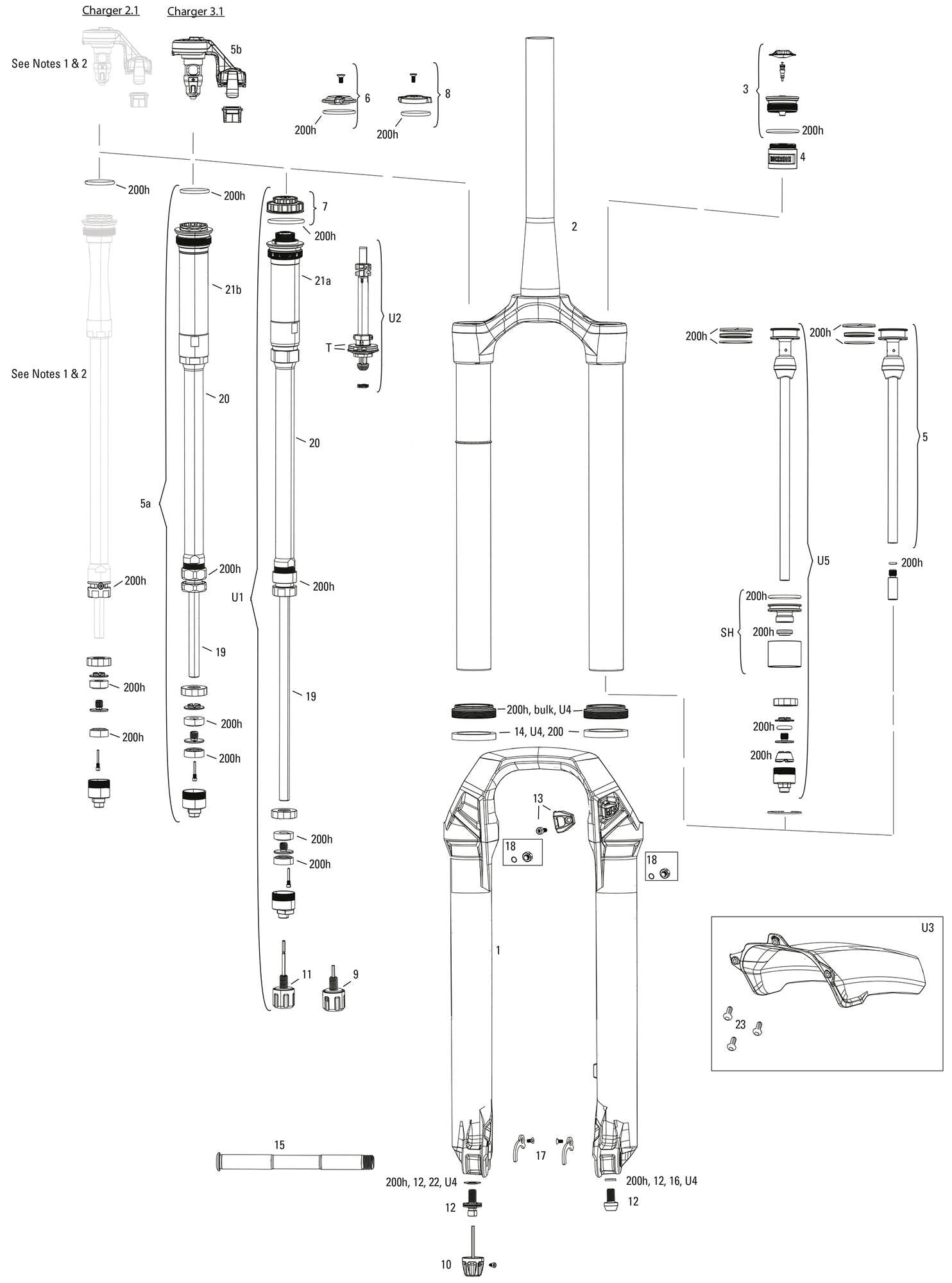 Rockshox federgabel lyrik ultimate rc2 sus.fork rs lyrik ult.rc2 27,5 boost red 140mm