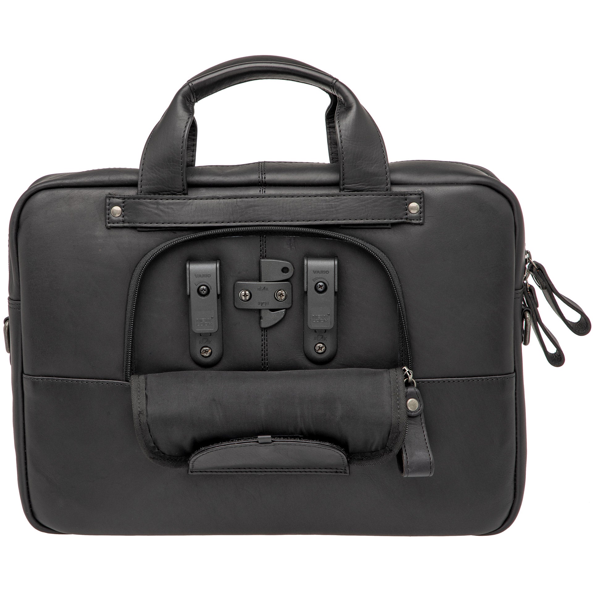 Neue Looxs Laptoptasche Luko aus Leder, 7,5 l, schwarz
